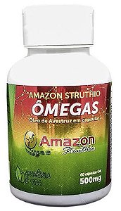 Oleo de Avestruz - Amazon Struthio - 60 Capsulas