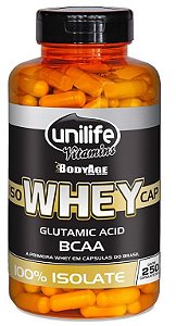 Whey Protein 100% Isolada - Unilife - 250 Cápsulas