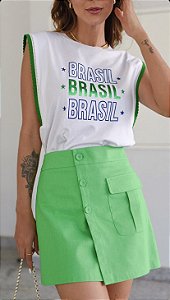 Blusa Brasil sem mangas