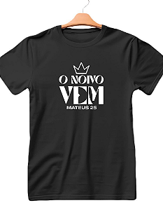 Camiseta O Noivo Vem Baseado Mateus 25