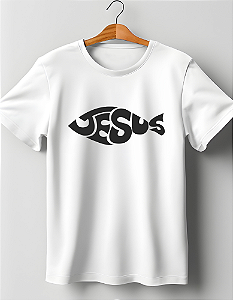 Camiseta Estampa Jesus Tecido Algodão