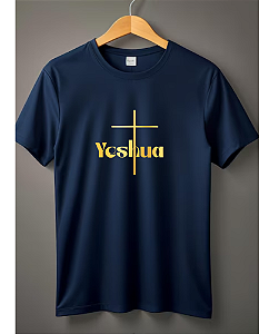 Camiseta Yeshua Estampa Dourado Azul Marinho