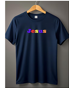 Camiseta Frase Jesus Pronta Entrega