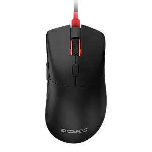 Mouse Gamer Pcyes Hydrus Black Vulcan - 12400 Dpi - Rgb - 6 Botões - Pmghbv - Switches Kailh Silent Click