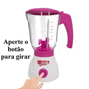 Mini Liquidificador Cozinha Brinquedo Infantil Menina Rosa