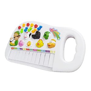 Brinquedo Teclado Infantil Música Luz Piano Cavalo + 4 Pilha em Promoção na  Americanas