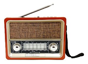 Caixinha De Som Rádio Retro Bluetooth Usb Sd Card Fm XDG-71