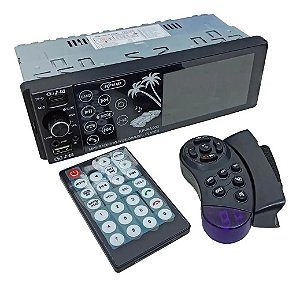 Multimídia Mp5 Bluetooth Rádio Fm Tela 4 Controle 1 Din  Som Automotivo KP-RA903