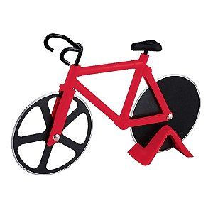 Cortador De Pizza Bicicleta Carretilha Dupla Fatiador Massas