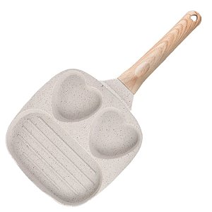 Frigideira Antiaderente Café Da Manha Bacon Ovos Coração