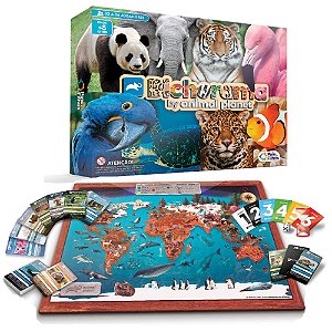 Brinquedo Jogo De Tabuleiro Bichorama Animal Planet Infantil