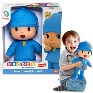 Boneco Pocoyo Pelúcia Vinil Grande Turma do Pocoyo Infantil