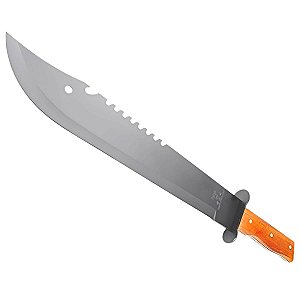 Facão De Caça Esportiva Camping Militar Com Bainha Inox 49cm