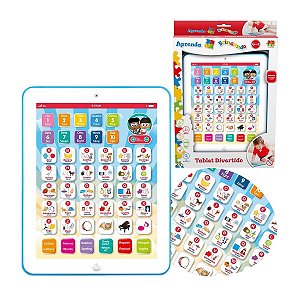 Tablet Bilingue Brinquedo Educativo Letras Número Música 6x1
