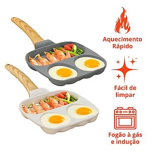 Frigideira Antiaderente Café Da Manha Bacon Ovos Coração