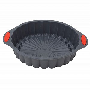 Forma Silicone Antiaderente Bolo Torta Pudim Reutilizável