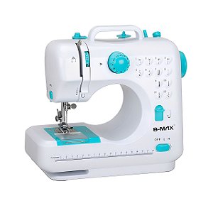 Máquina De Costura Portátil Reta 12 Pontos Pedal Luz Bivolt