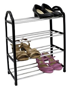 Sapateira Organizadora Compacta 4 Andares Sapato Desmontável