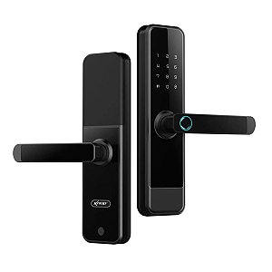 Fechadura Eletrônica Digital Biometria Senha Cartão Embutir
