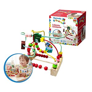 Brinquedo Labirinto Inteligente Bebê Didático Infantil Cores