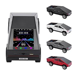 Caixa De Som Cybertruck Bluetooth Recarregável Usb Tws 15w