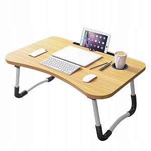 Mesa Multiuso Dobrável Suporte Notebook Café Cama Estudo MDF