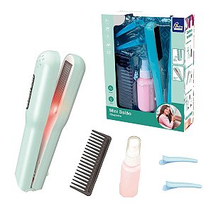 Brinquedo Kit Beleza Mini Salão Infantil Chapinha Acessórios