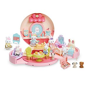 Coleção Casinha Feliz Coelhinhos Bolsinha Donut Infantil