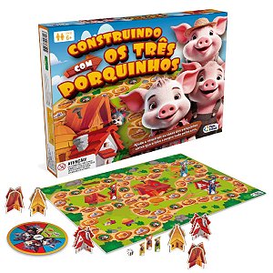 Jogo Construindo com os Três Porquinhos Educativo Divertido