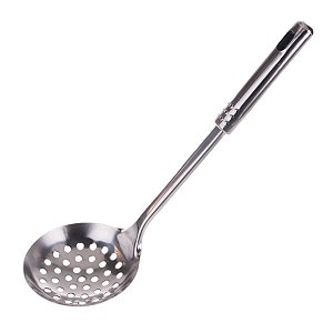 Escumadeira Metal Resistente Fritura Alimentos Grande 32cm