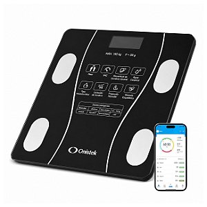 Balança Digital Corporal Bioimpedância Smart Bluetooth 180kg
