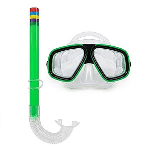 Kit Mergulho Infantil Máscara Óculos Snorkel Piscina Praia