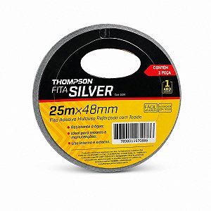 Fita Adesiva Multiuso Reforçada Silver Tape 25m x 48mm