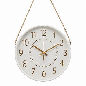 Relogio de parede 30 Cm Redondo Ponteiro Continuo silencioso