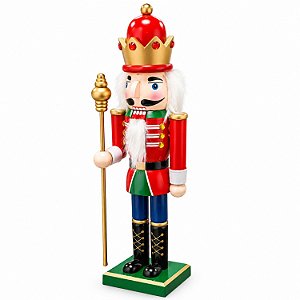 Quebra Nozes Decoração de Natal Classica Rei e Soldado