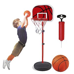 Cesta De Basquete Radical Brinquedo Regulável Bola + Bomba