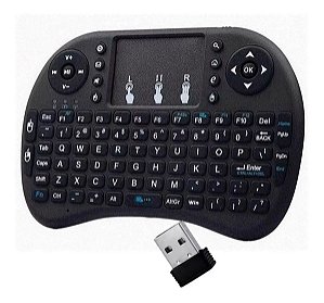 Mini Controle Teclado E Mouse Keyboard Android USB Sem Fio Wiriless Touch Universal PC Not Smart TV