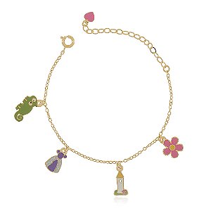 PULSEIRA INFANTIL PRINCESA VESTIDO LILÁS
