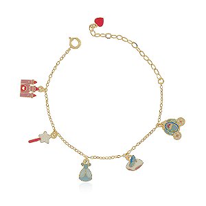 PULSEIRA INFANTIL PRINCESA VESTIDO AZUL