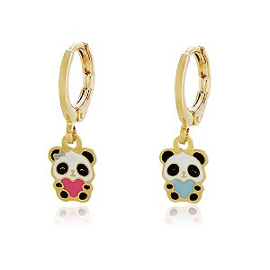BRINCO ARGOLA CASAL PANDA