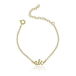 PULSEIRA INFANTIL  COM DETALHE ABC