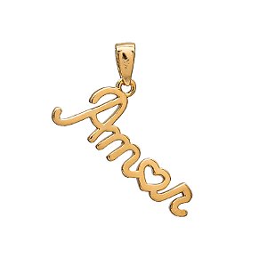 PINGENTE AMOR BANHADO A OURO 18K