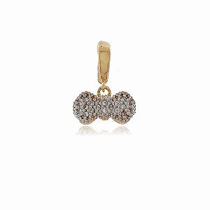 PINGENTE CHARM LACINHO MICROZIRCÔNIAS CRISTAIS