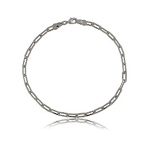 PULSEIRA MASCULINA LOCKS BANHADA EM RÓDIO NEGRO