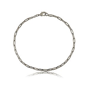 PULSEIRA MASCULINA LOCKS BANHADA EM RÓDIO NEGRO
