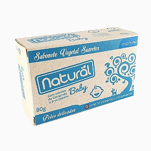 Sabonete vegetal suavetex - Natural Baby - Peles delicadas