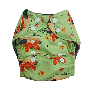 Fralda de piscina reutilizável -Caranguejo