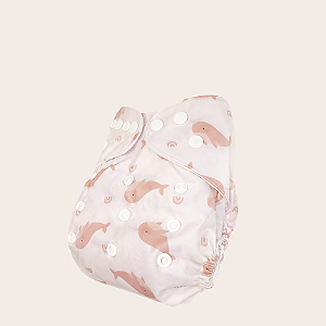 Fralda ecológica - Baleia