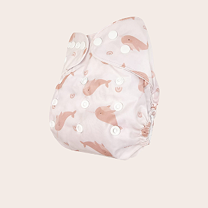 Fralda ecológica - Baleia