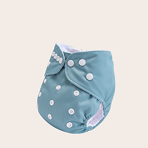 Fralda ecológica - Azul piscina